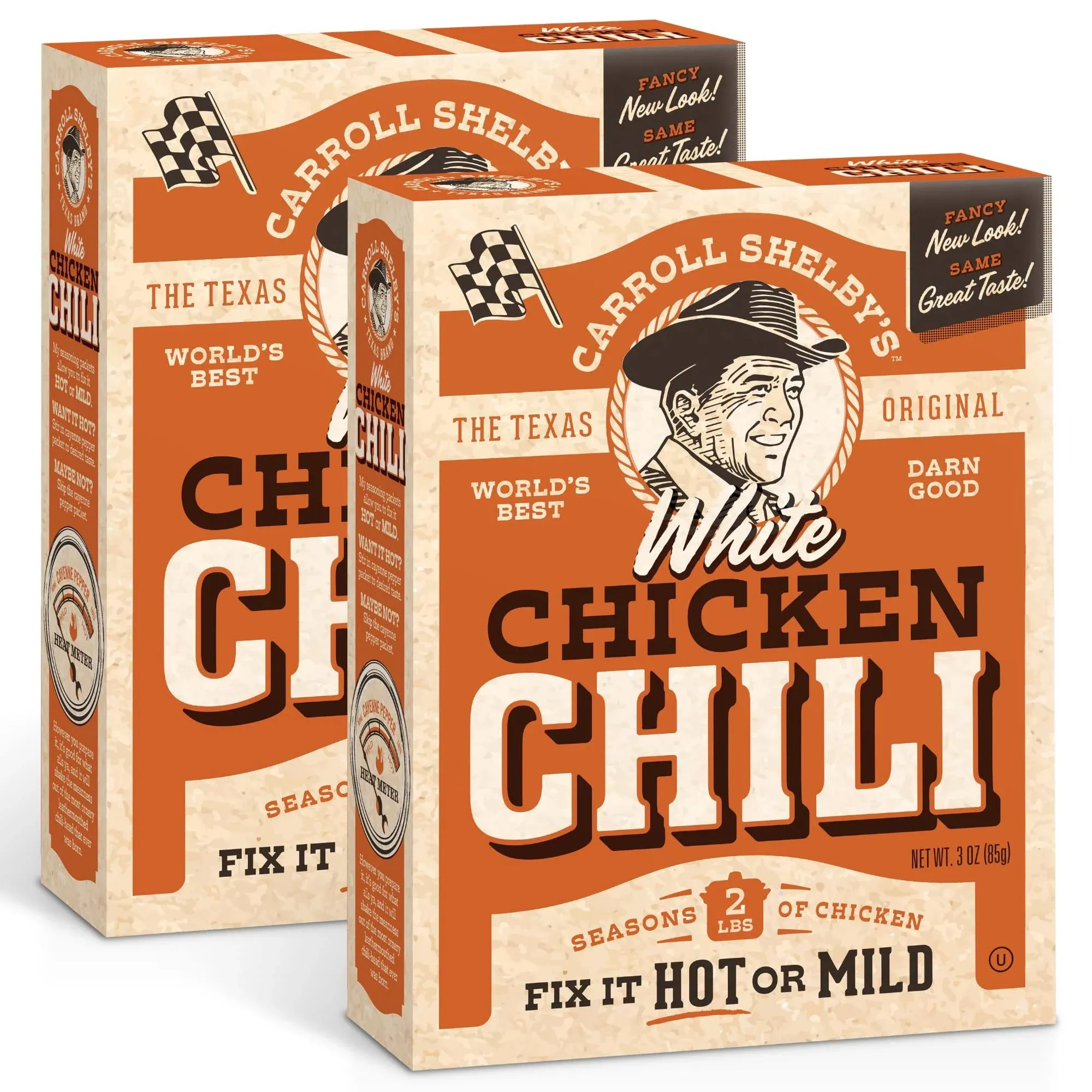 Carrol Shelbys White Chicken Chili Kit 3 Ounce Pack of 2