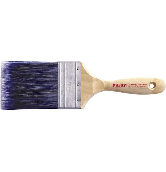 Purdy 144400030 Black Bristle Series Swan Wall Paint Brush, 3 inch