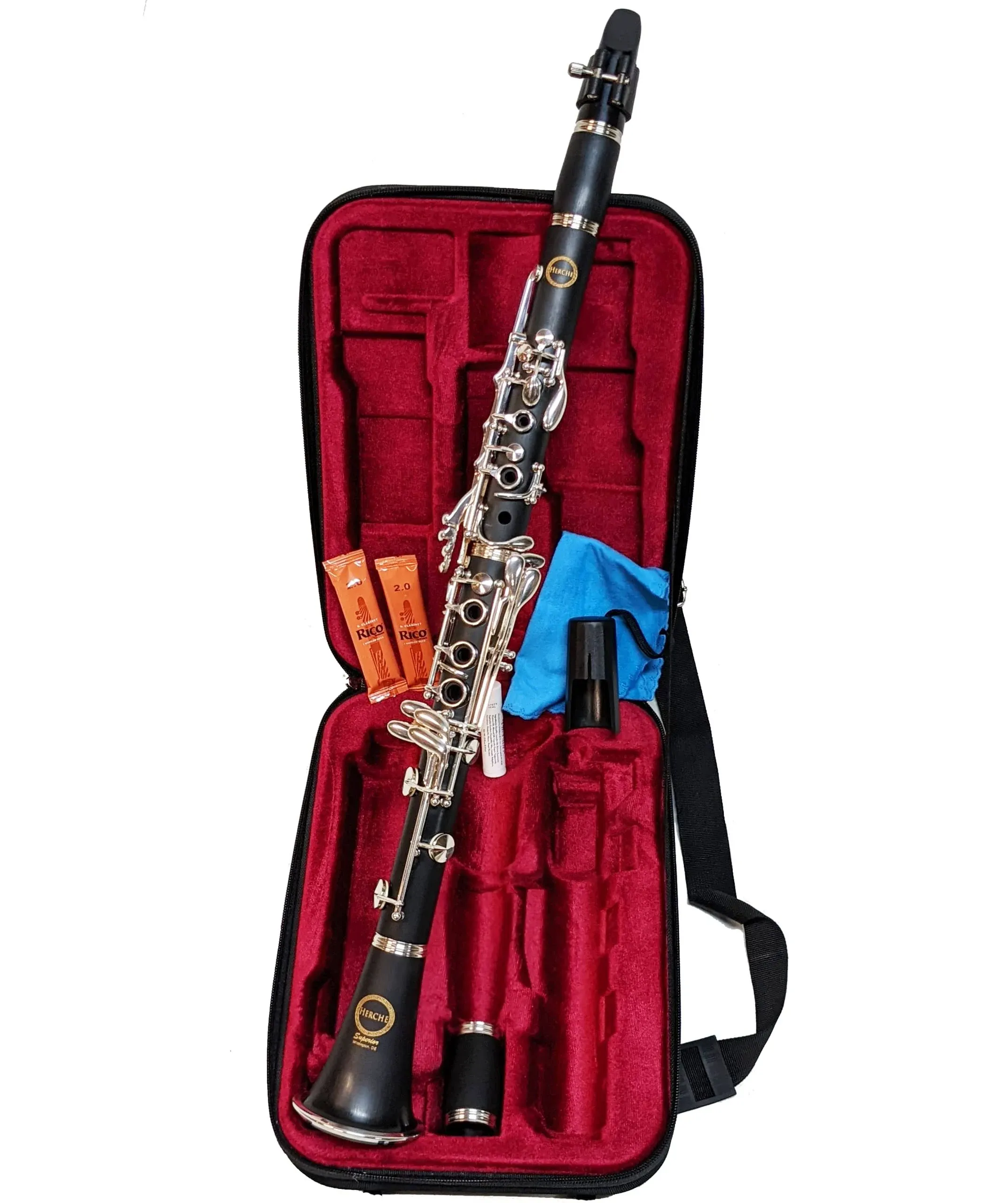 Clarinet Herche Superior Bb Clarinet X3 - Professional Grade Musical Instruments ...