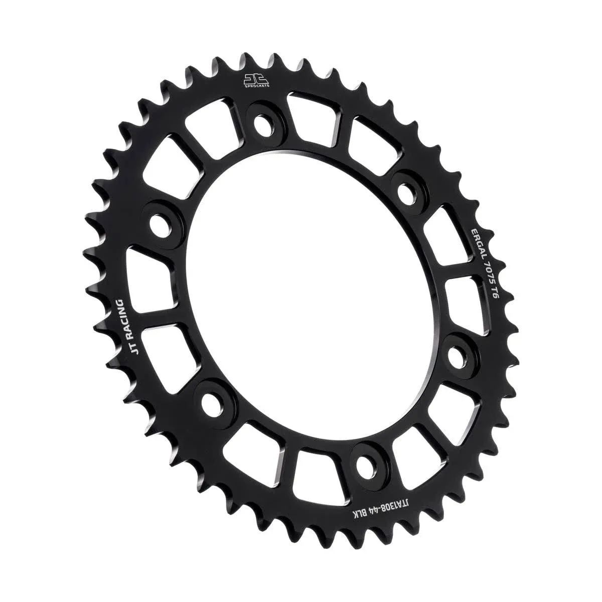 JT Sprockets JTA1308.44BLK Racelite Aluminum Rear Sprocket - 44T