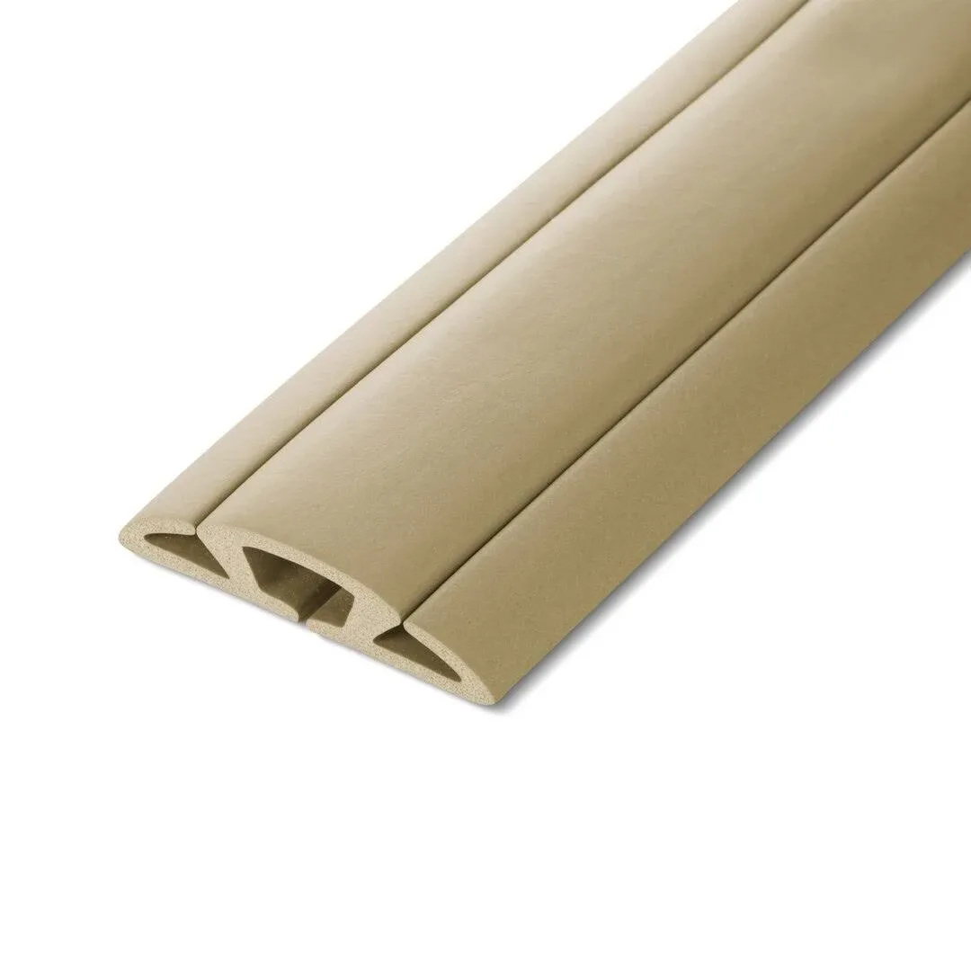 UT Wire Cord Protector & Cover with 3 Channels, Beige, 5'