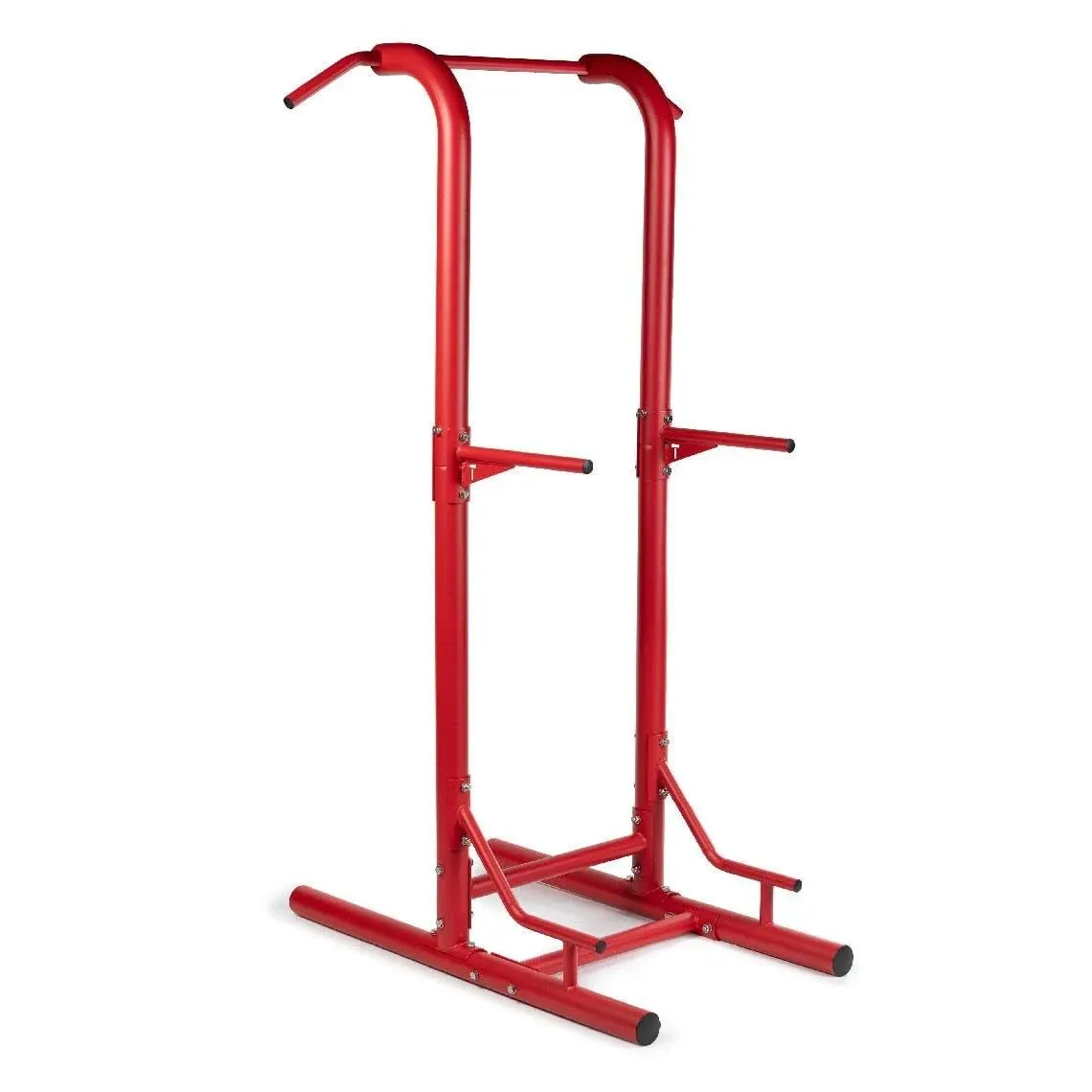 Titan Fitness Outdoor Power Tower Red 4-Stations-in-1 - Pull-Up, Dip, Knee Raise ...