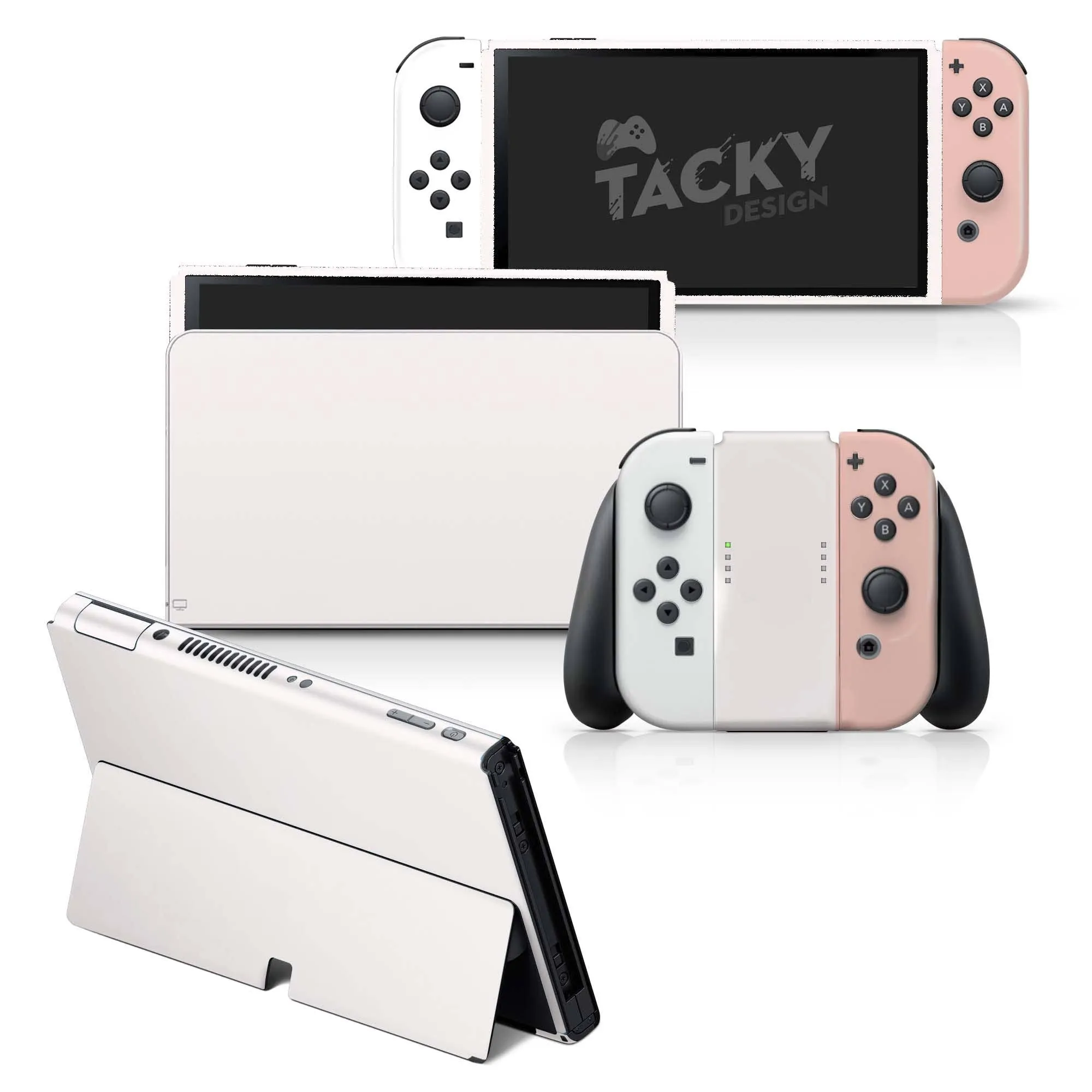 Solid Color Skin Compatible with Nintendo Switch OLED Skin Vinyl 3M Color