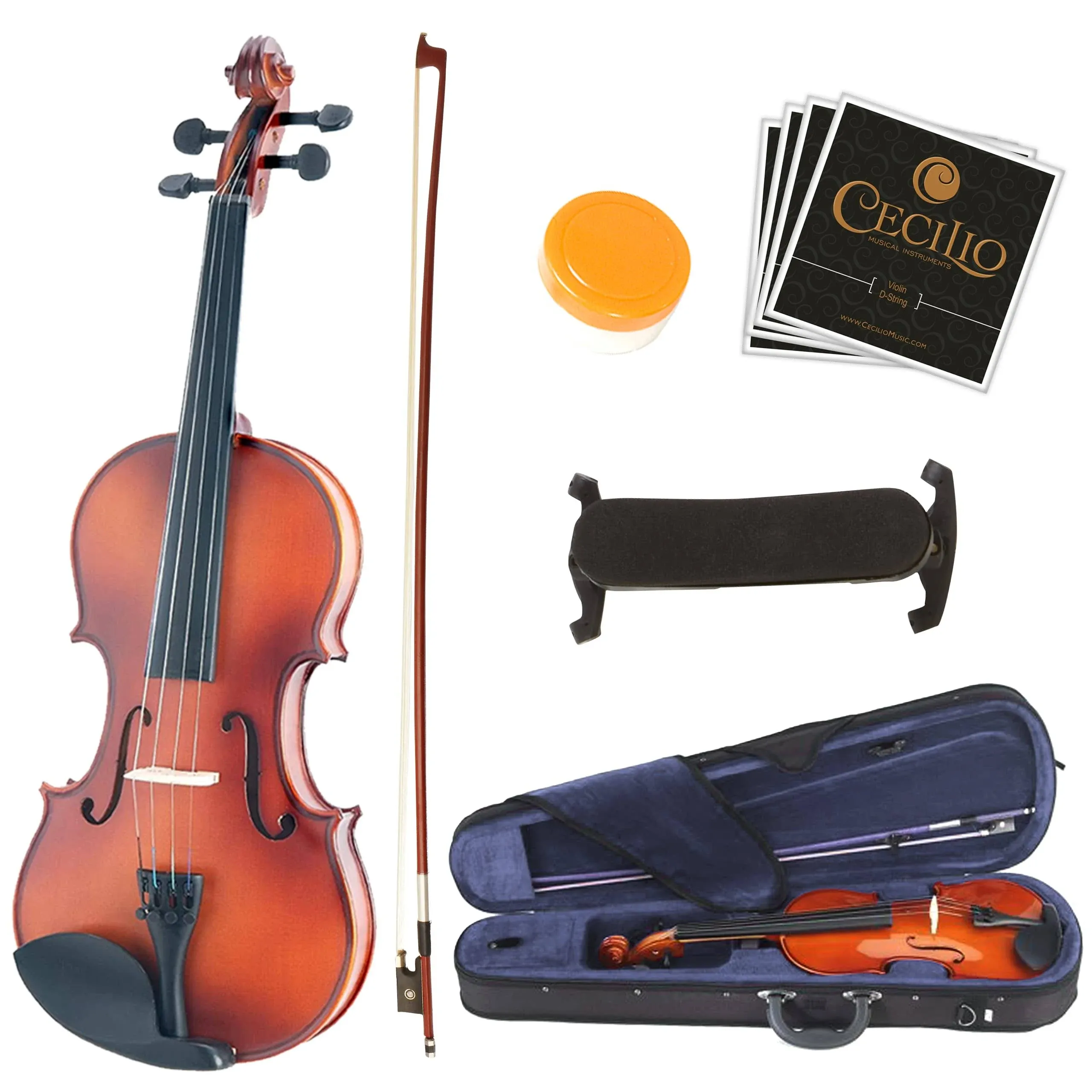 Mendini By Cecilio Violin For Beginners, Kids &amp; Adults w/Case