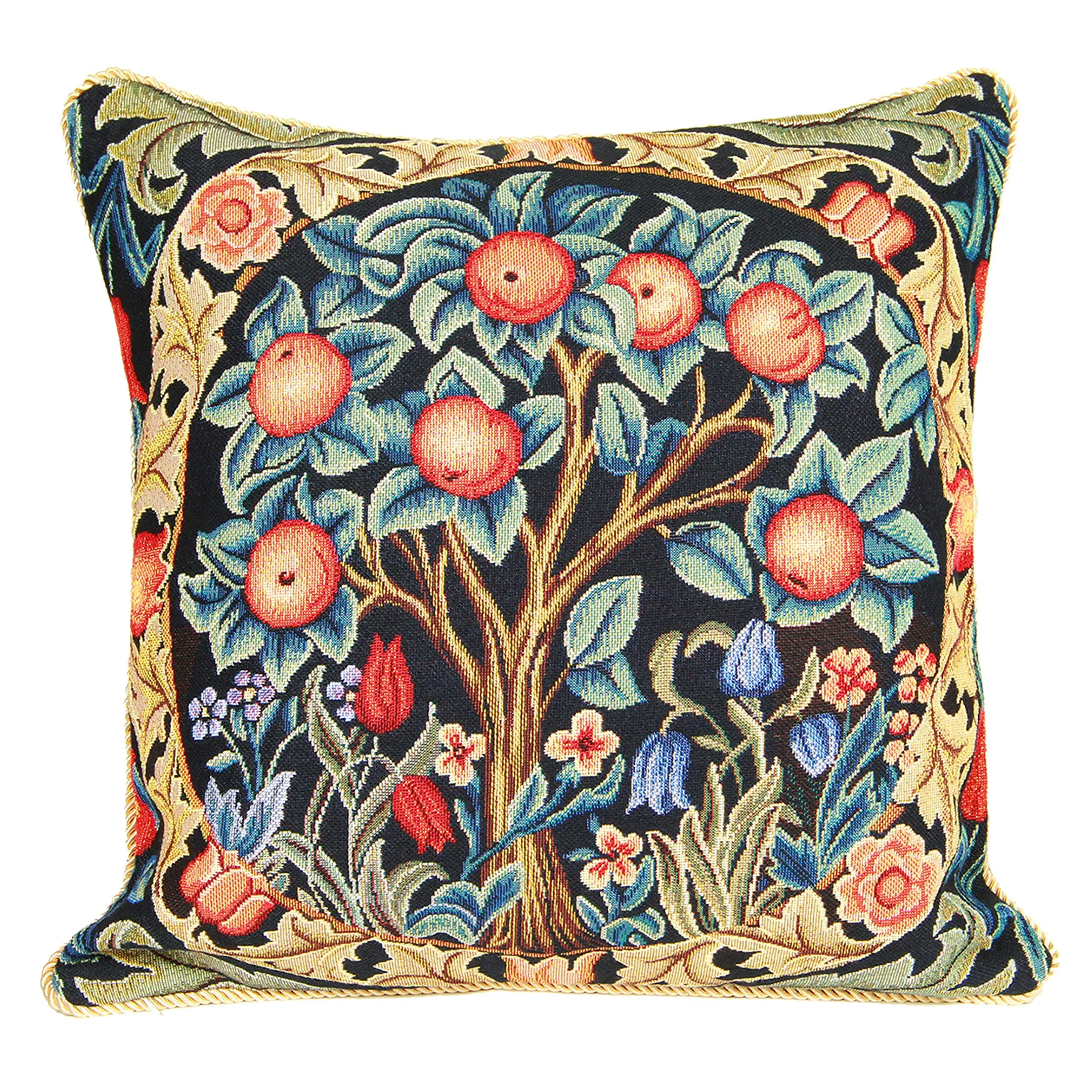 Signare William Morris Artist Tapestry Double Sided Square Throw Pillow Cover 18 ...