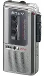 Sony M-570V Silver Handheld Battery Powered Microcassette Voice Recorder