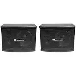 Pair Rockville KPS65 6.5" 2-Way 400 Watt Karaoke Speakers+Wall Brackets / MDF!