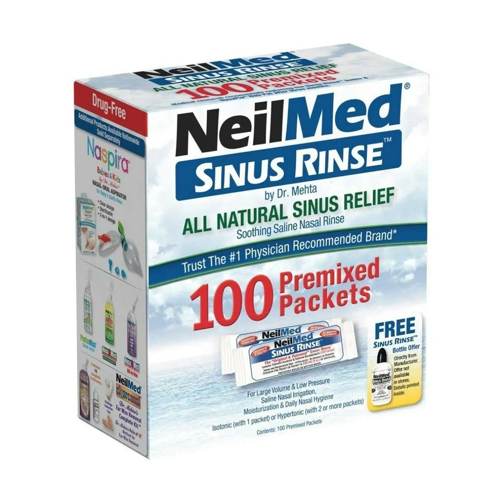 Neilmed Sinus Rinse Premixed Refill Packets