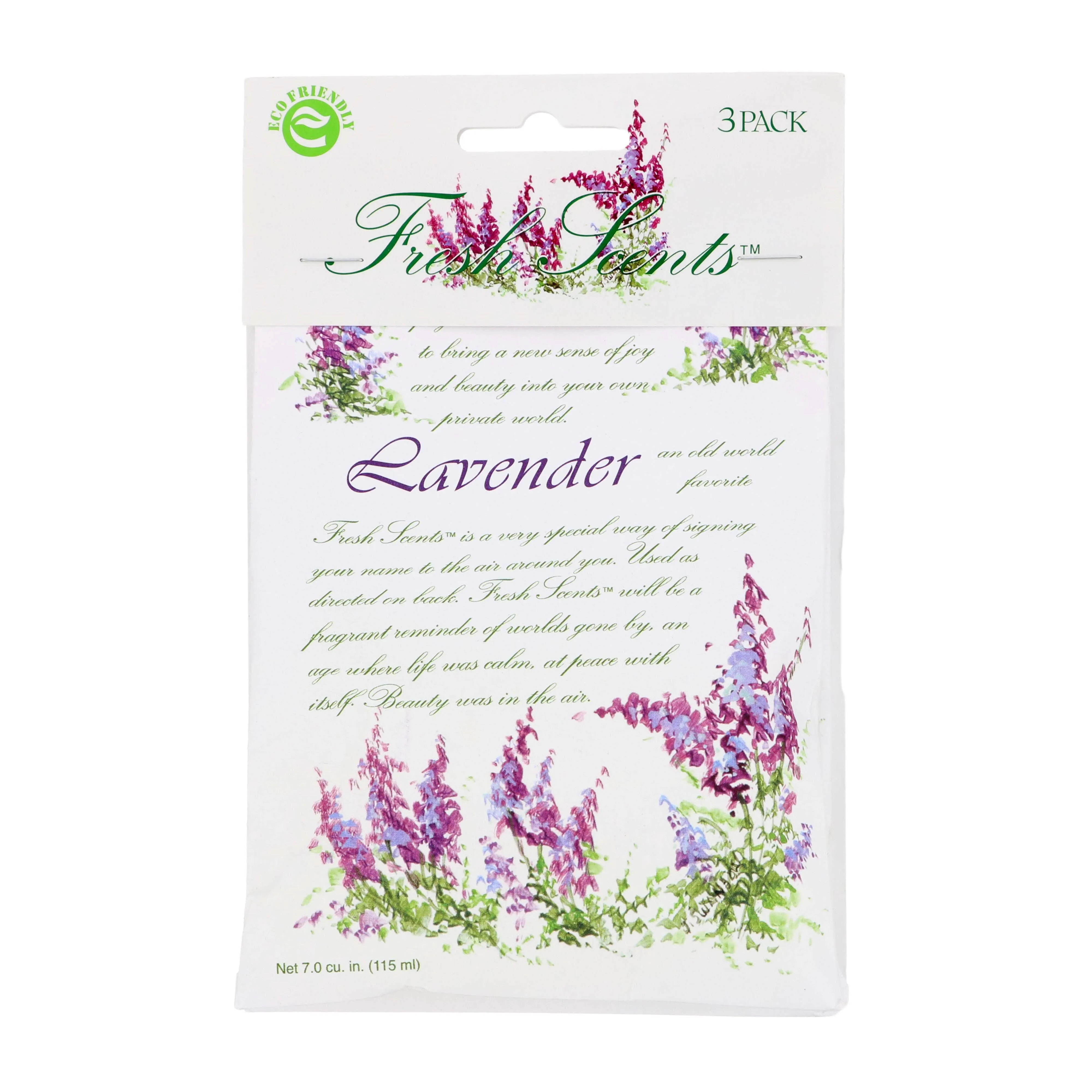 Seaspray Fresh Scents Willowbrook Scented Sachets 3\u200e Pack Essential Oil Fresh