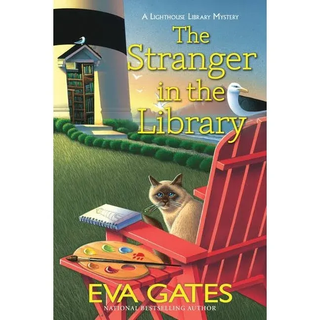 The Stranger in the Library (A Lighthouse Library Mystery) by Gates, Eva