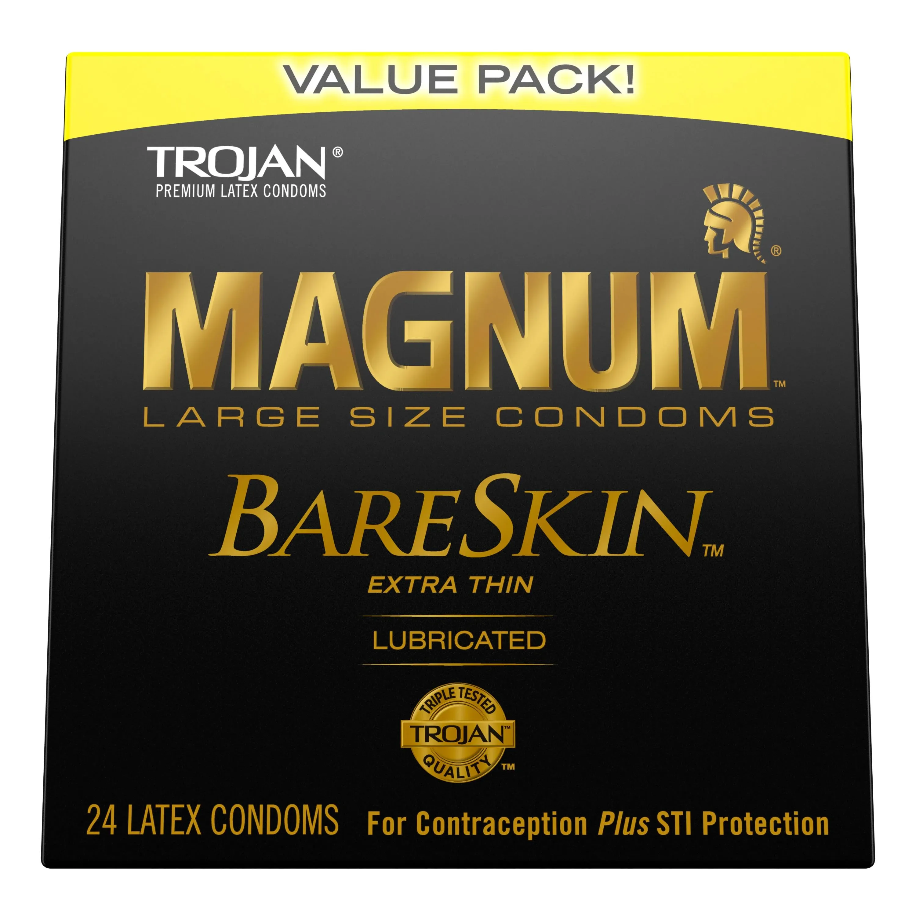 Trojan Magnum BareSkin Lubricated Large Condoms, 24 Count - CVS Pharmacy