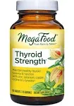 MegaFood Thyroid Strength - Mineral Supplement - Thyroid Support for Women with Ashwagandha, Zinc, Selenium, Copper, Iodine & L-Tyrosine & Herb Blend - Vegetarian - 90 Tabs (45 Servings)