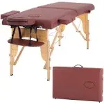 Bestmassage Massage Table Massage Bed Spa Bed Heigh Adjustable Salon Bed 73 inch Portable Massage 2 Folding Table w/Carry Case Face Cradle Bed