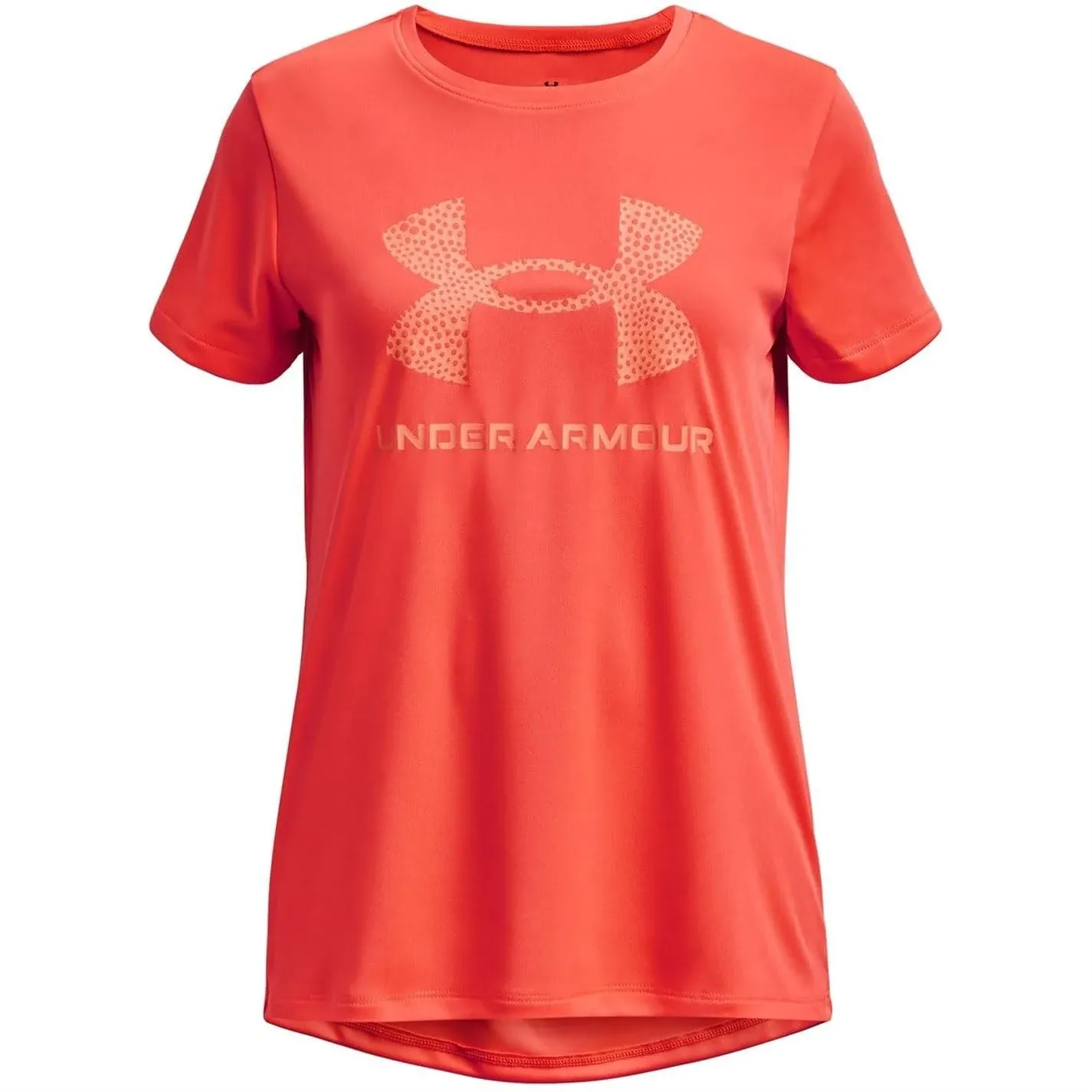 Under Armour Tech Print Fill Girls Big Logo Short Sleeve T-Shirt