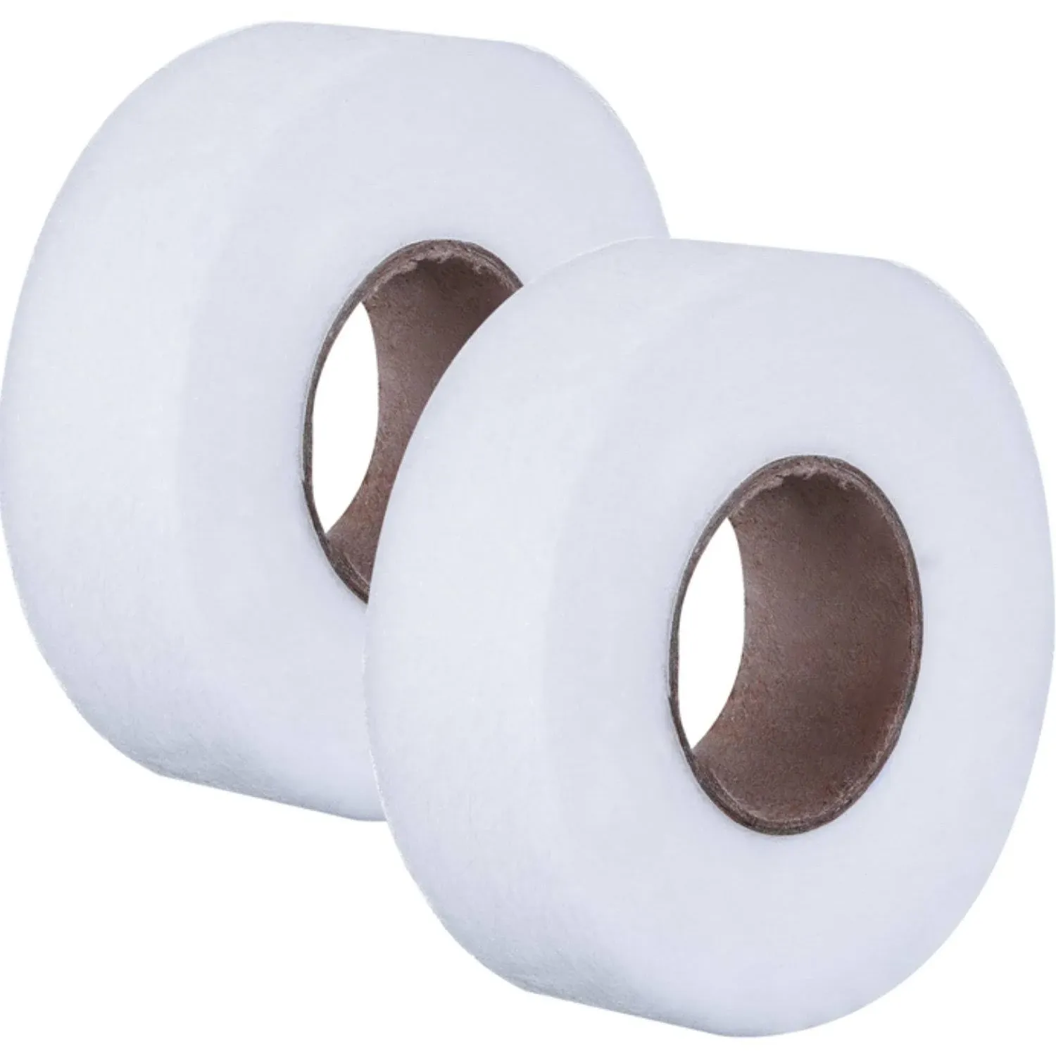 Outus Iron on Hem Tape Fabric Fusing Hemming Tape Wonder Web Adhesive Hem Tape for Pants Each 27 Yards, 2 Pack (White, 1 Inch)