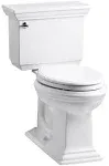 Memoirs Stately Comfort Height 1.28 GPF Elongated Two-Piece Toilet Kohler Finish: White, Lever Location: Right-Hand 3817-RA