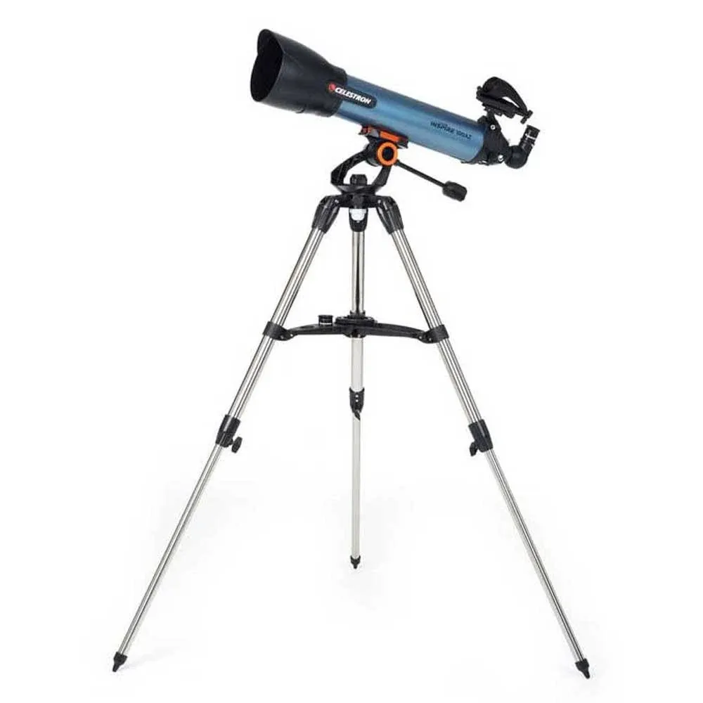 TELESCOPES TELESCOPES Celestron Inspire 100AZ Telescope, Refractor 22403, Blue (22403)