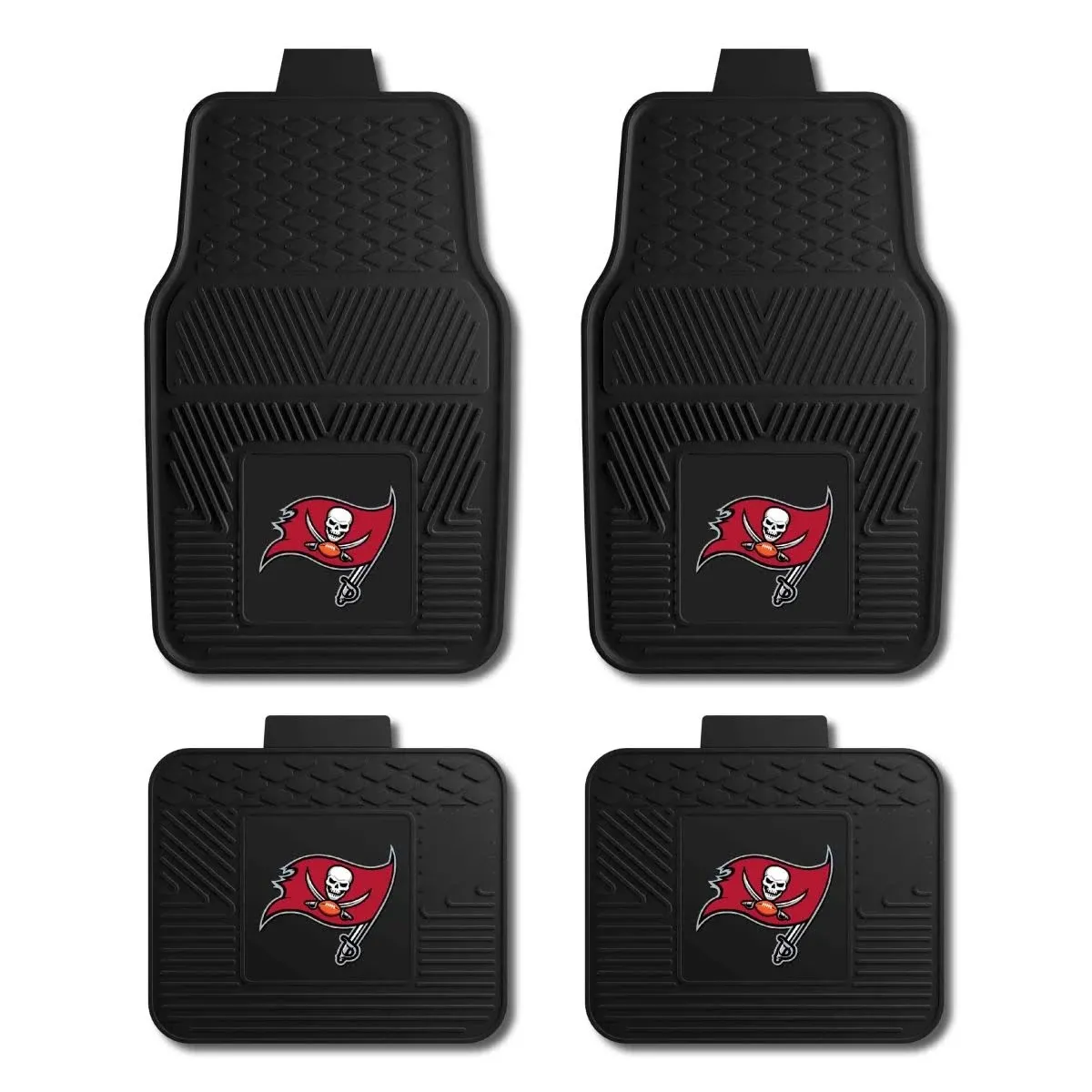 NFL Vinyl Car Mat Set 4Pc Tampa Bay Buccaneers