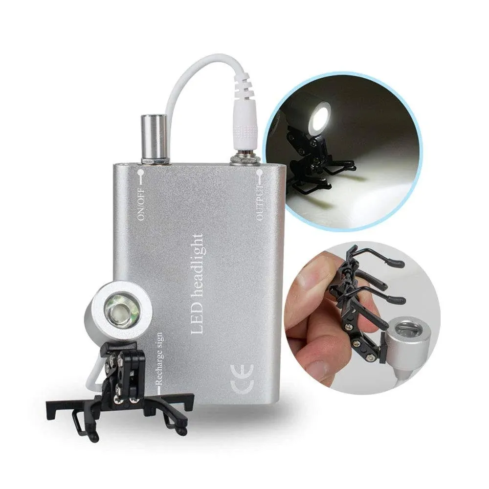 Denshine Silver LED Dental Head Light