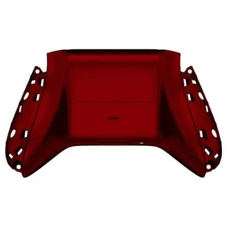 eXtremeRate Scarlet Red Soft Touch Custom Bottom Shell w/ Battery Cover for Xbox ...