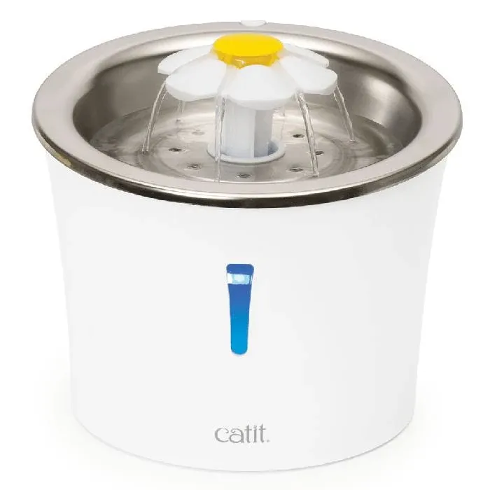 Hagen Catit Flower Fountain with Stainless Steel Top 3L