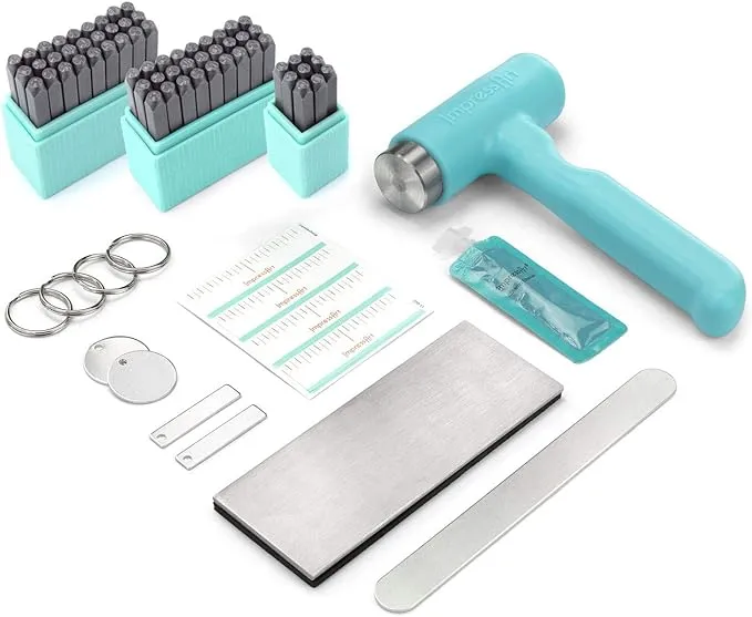 ImpressArt - Metal Stamping Kit, Includes All Essential Metal Stamping Tools for Jewelry Making and DIY Hand Stamping Custom Made Projects