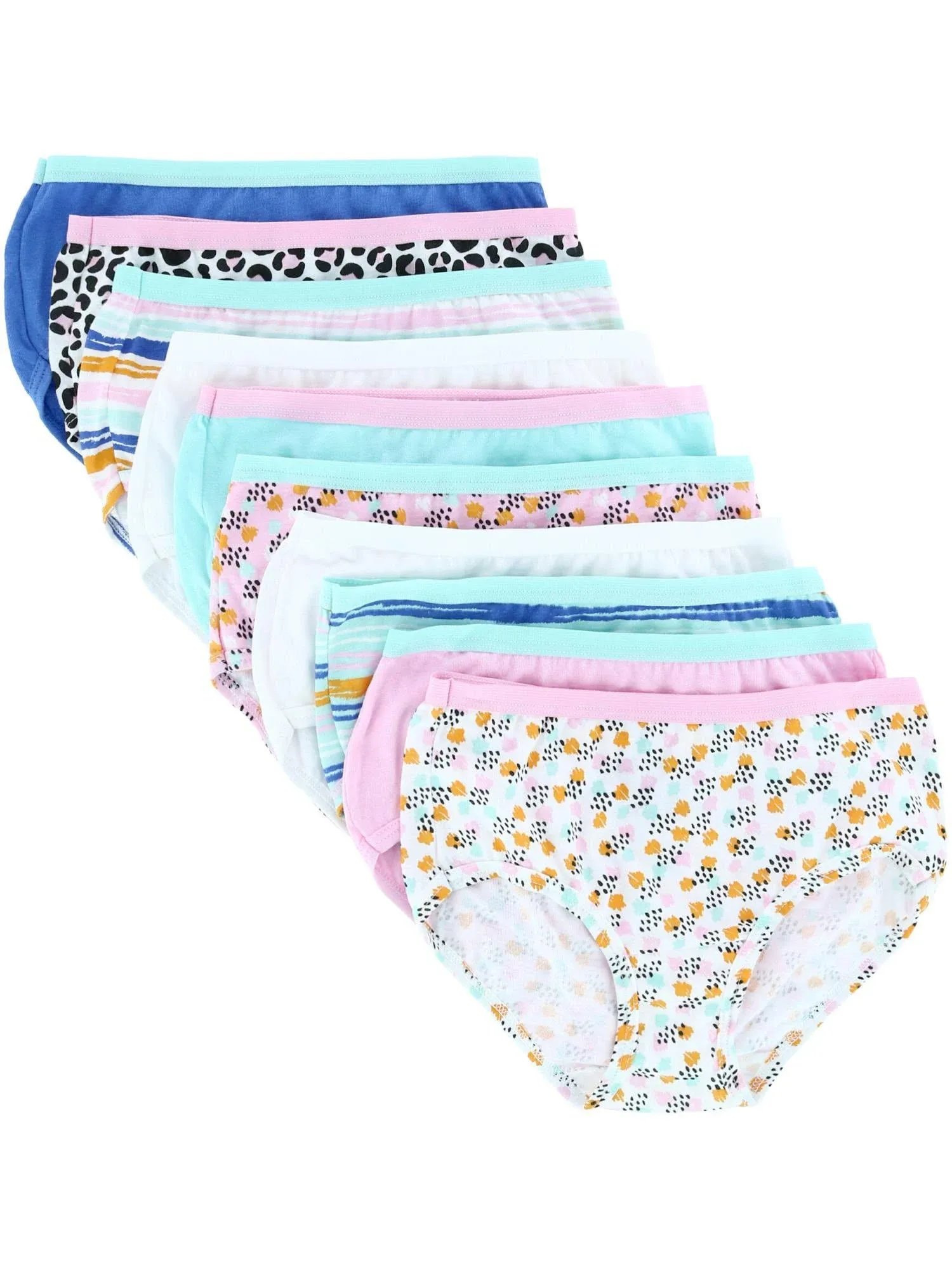 Fruit of The Loom Girls' Cotton Brief Underwear, 20 Pack, Girl's, Size: 12