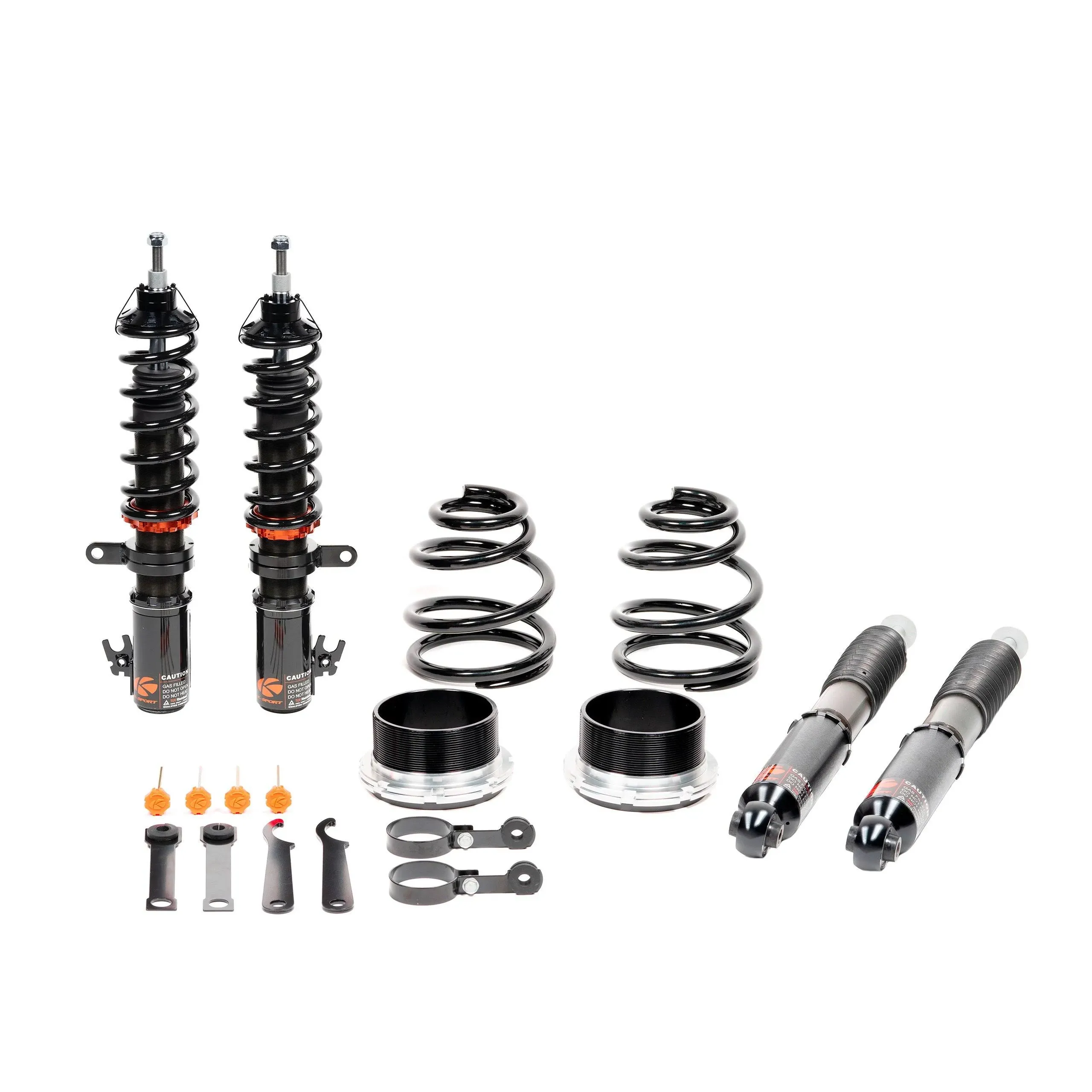 Ksport Coilovers Suspension Kit CAU350-KP | Compatible with 08-15 Audi S5 - Kontrol Pro Adjustable Coilovers | Lowers Vehicle & Increases Handling Shock Absorber |