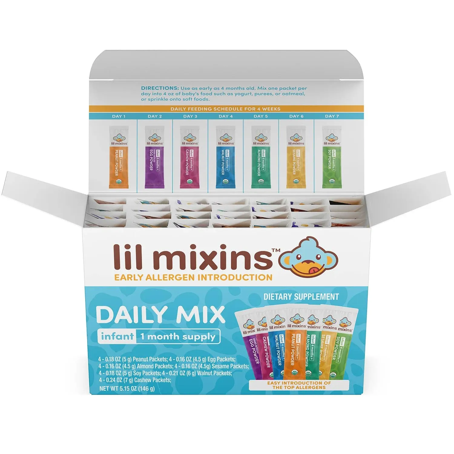 Lil Mixins Early Allergen Introduction Daily Mix Exp. 5/25