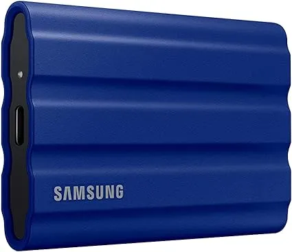 Samsung Portable SSD T7 Shield USB 3.2 1TB ( in Blue) (MU-PE1T0R/AM)