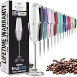 PRO MILK FROTHER WAND - ULTRA HIGH SPEED HANDHELD FROTHER - UPGRADED STAND - Powerful Handheld Mixer with Infinite Uses - Super Instant Electric Foam Maker with Stainless Steel Whisk (Teal)