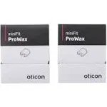 Oticon Prowax Minifit Wax Filters replacements for hearing aids (2 packs)