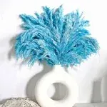 Blue Pampas Grass for Home Decor - Elegant Boho Decor - Premium Quality 20-B