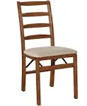 Stakmore Shaker Ladderback Folding Chair Finish, Set of 2, Fruitwood