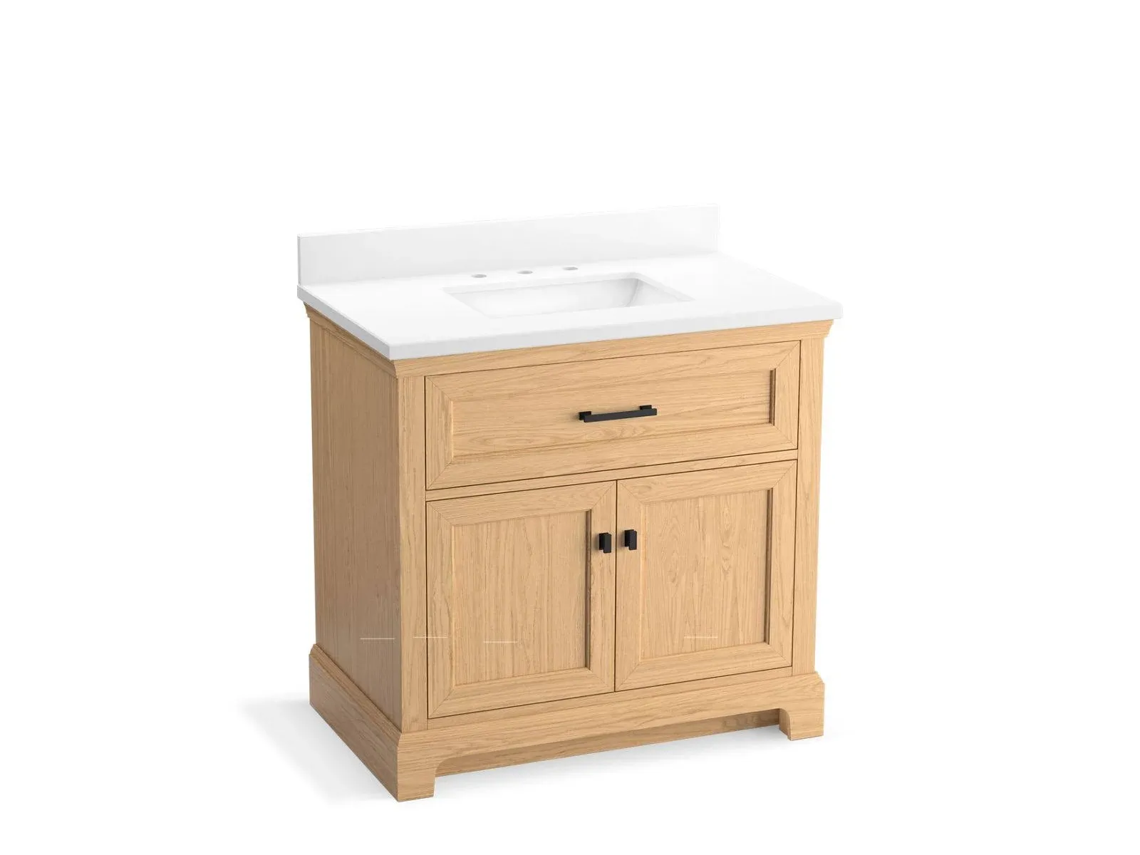 Kohler Charlemont 36 in. Bathroom Vanity Cabinet with Sink and Quartz Top