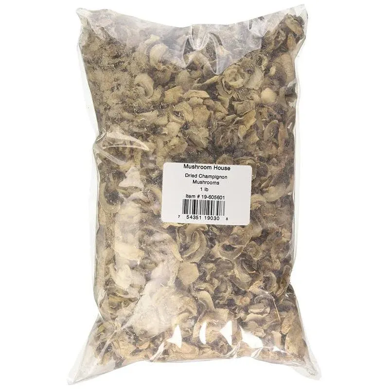 Mushroom House Dried Champignon Mushrooms, 1 Pound