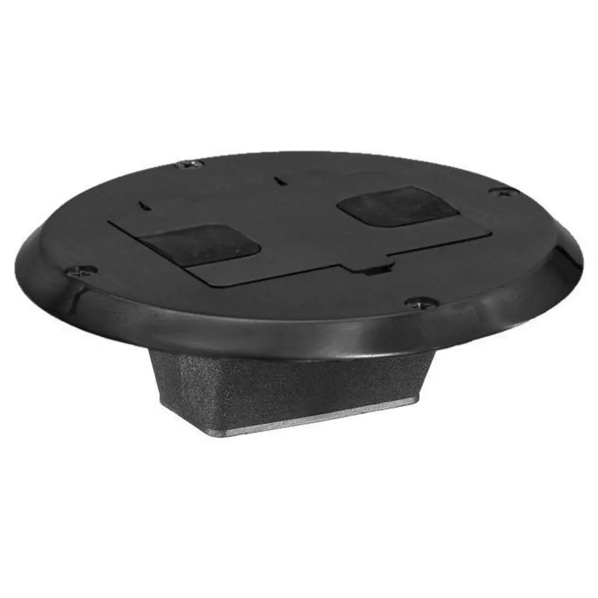 RF506BK Residential Floor Box Cover, Flange &amp; Hinged Door Cover Assembly, Alu...