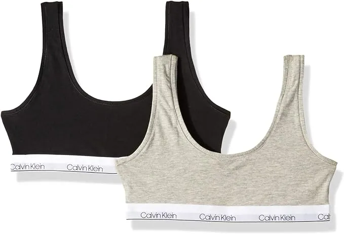 Calvin Klein Girls' Modern Cotton Bralette, Singles and Multipack