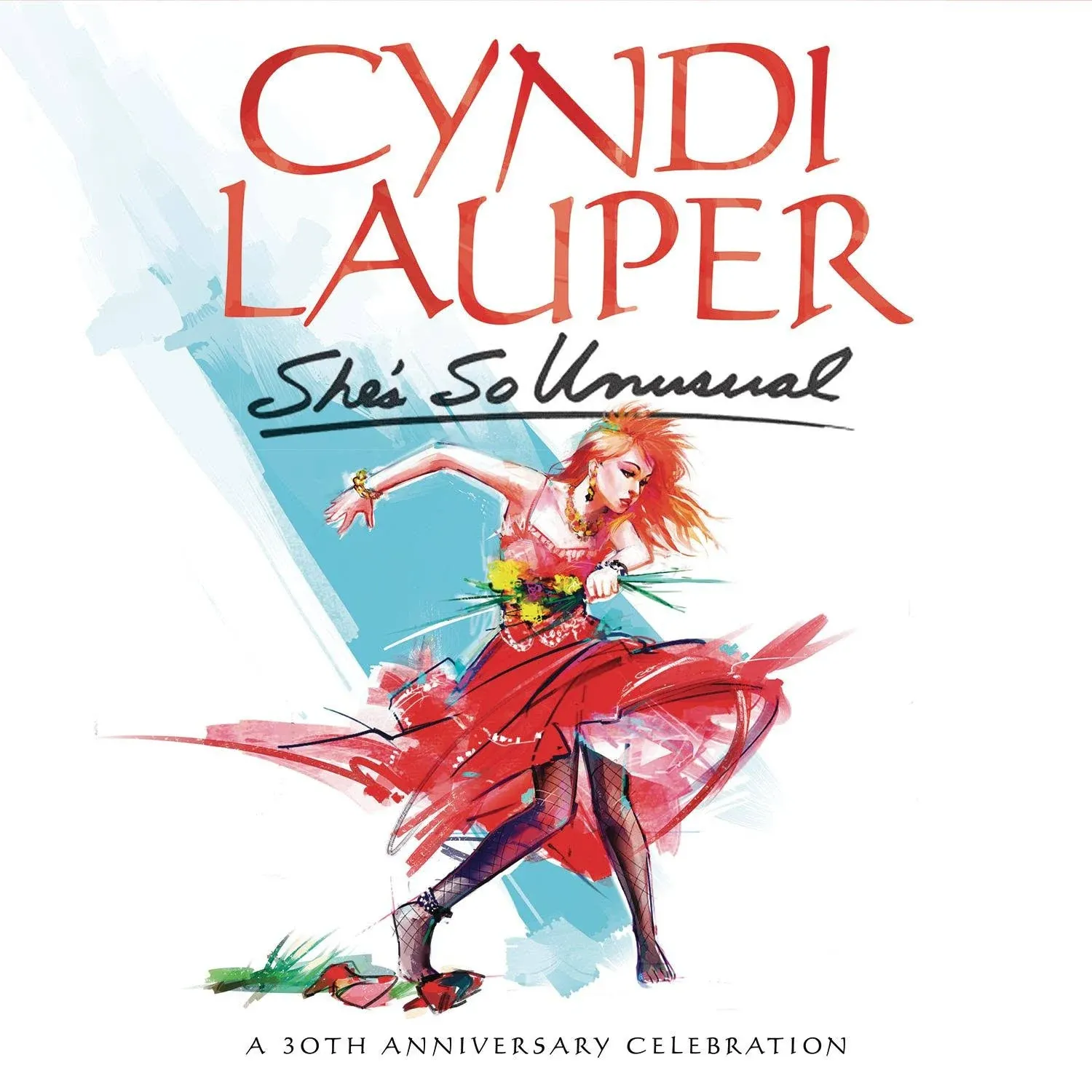 Cyndi Lauper She&#039;s So Unusual 30th Anniversary 12x12 Album Cover Flat Poster 2B