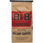 B&B Charcoal 20 Pound Oak Lump Charcoal