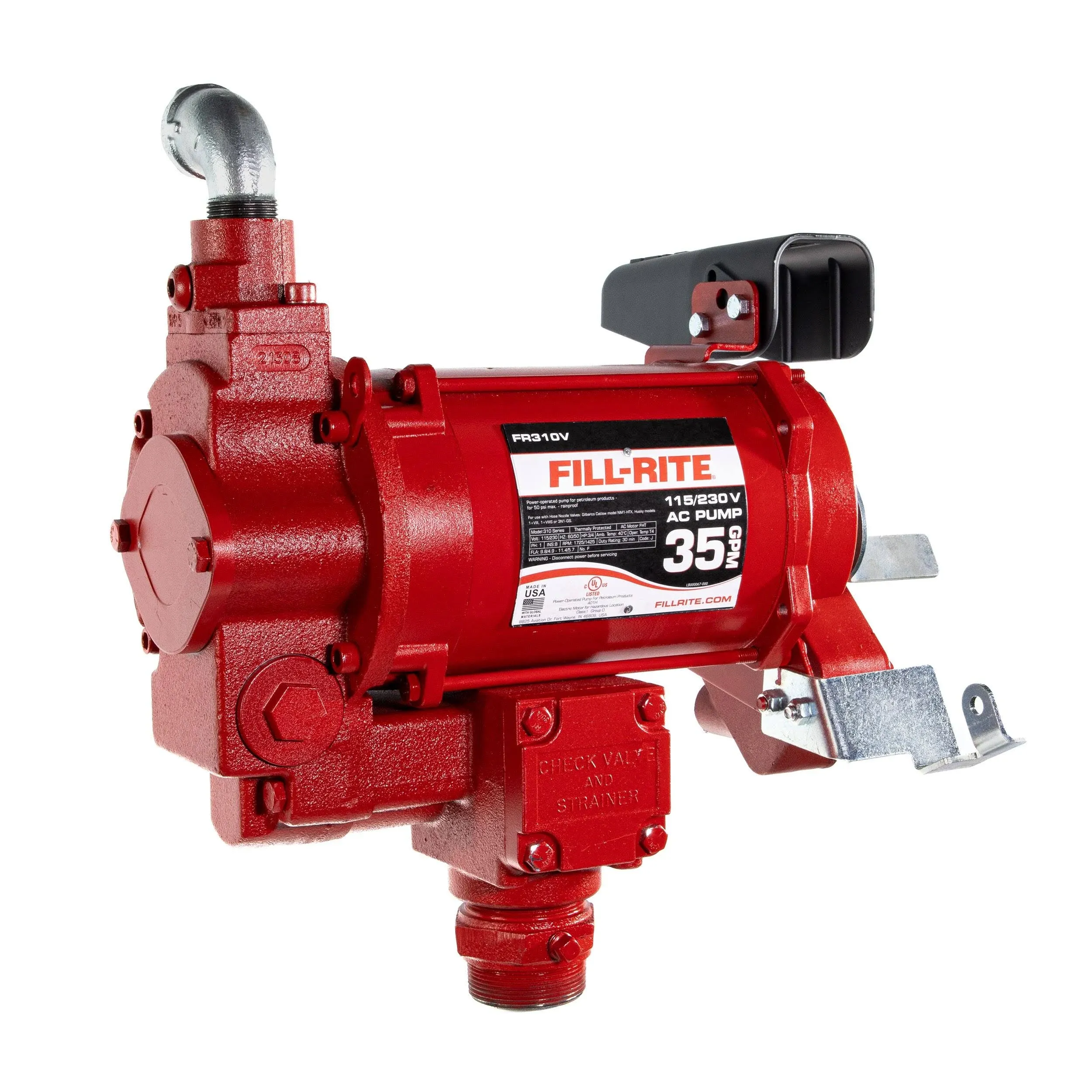 Fill-Rite FR310VN High Flow AC Pump, 115/230V, 35 GPM