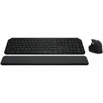 Logitech MX Keys S Combo - Performance Wireless Keyboard and Mouse with Palm