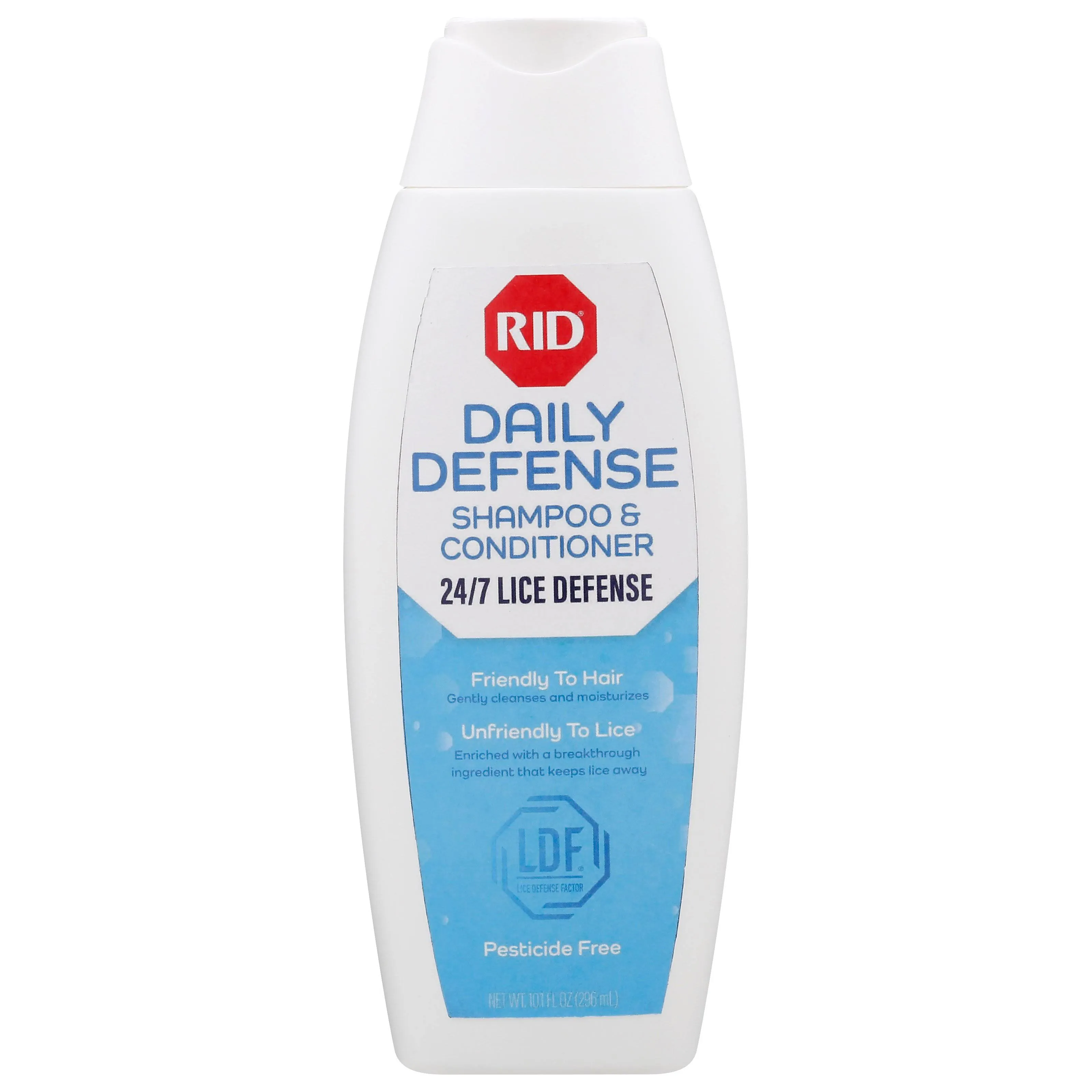 RID Daily Defense Lice Shampoo & Conditioner, Used Daily Provides 24/7 Defense Against Head Lice, 100% Effective, 10.1 Ounce