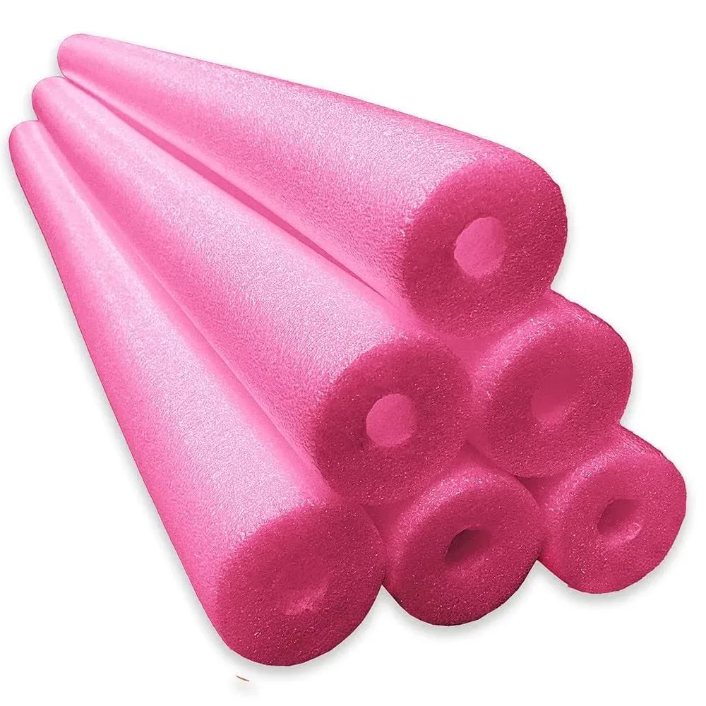 6 Pack Jumbo Swimming Pool Noodle Foam Multi-Purpose - Pink