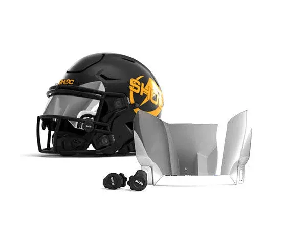 Shoc Zero-G Plus Football Visor | for Ridddell SpeedFlex and Schutt F7, Chrome Mirror