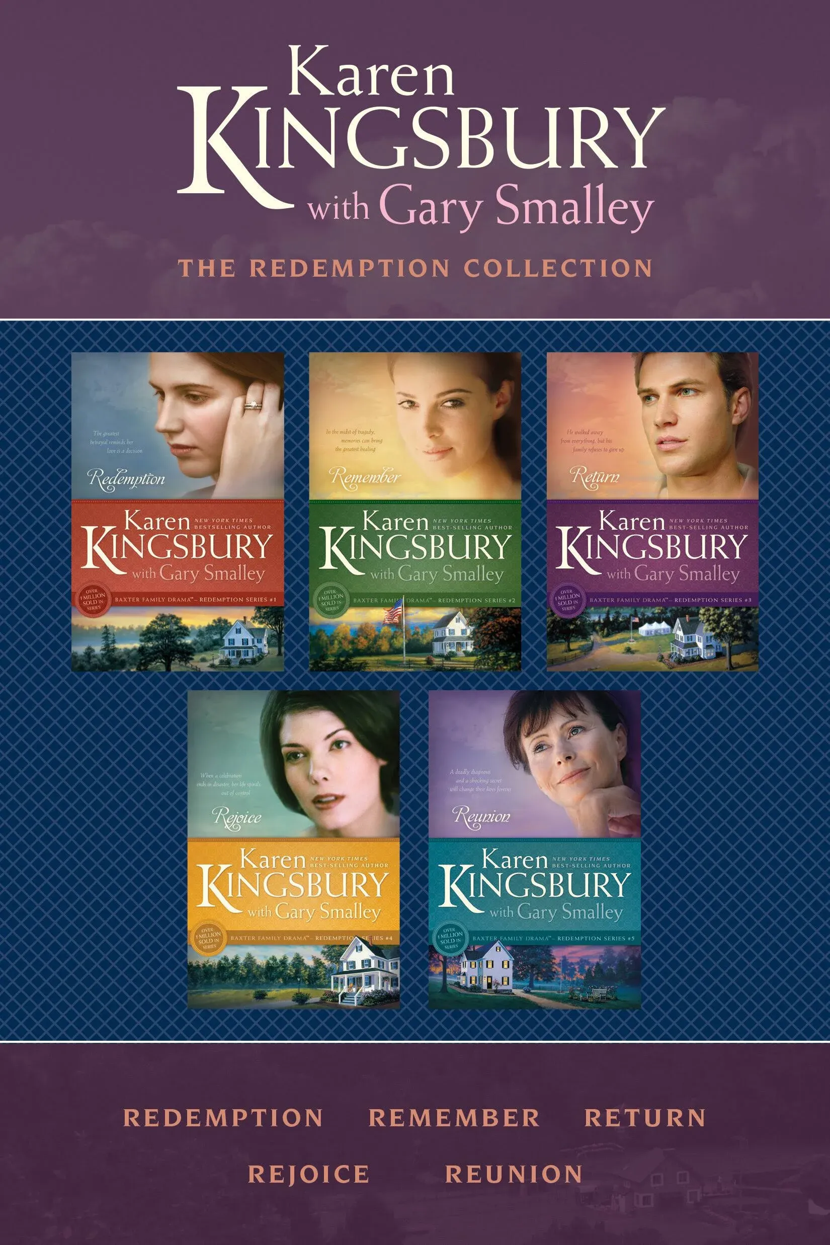 Karen Kingsbury Redemption Series Collection: Redemption, Remember, Return ...