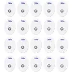 Tens Electrodes, Premium Quality Small Replacement Pads for Tens Units, 10 Pairs of Snap Tens Unit Electrodes (20 Tens Unit Pads), 1.57 inch (4cm) x