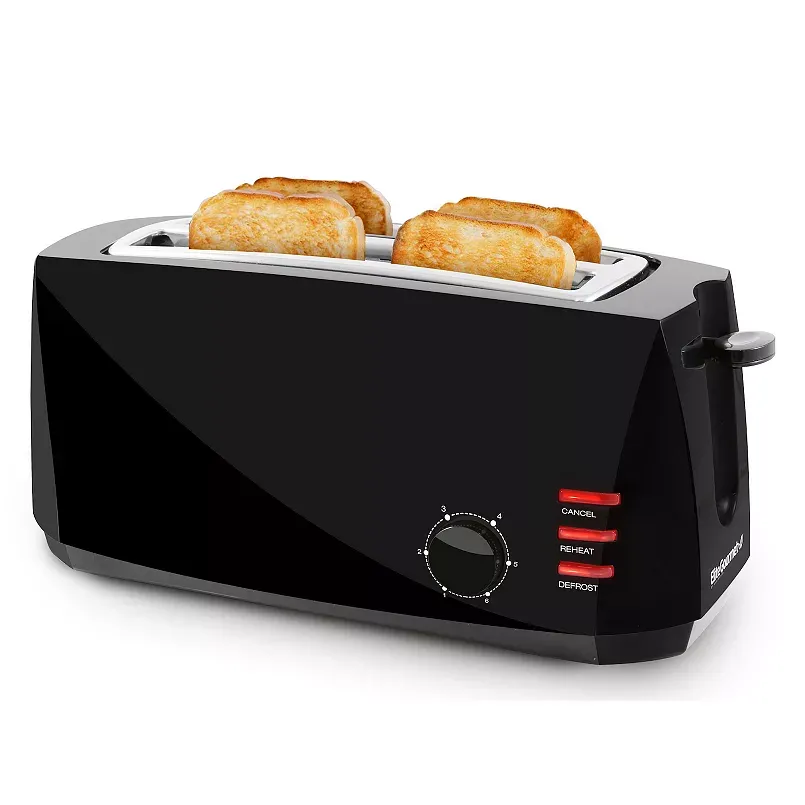 Elite Gourmet 4-Slice Long-Slot Toaster