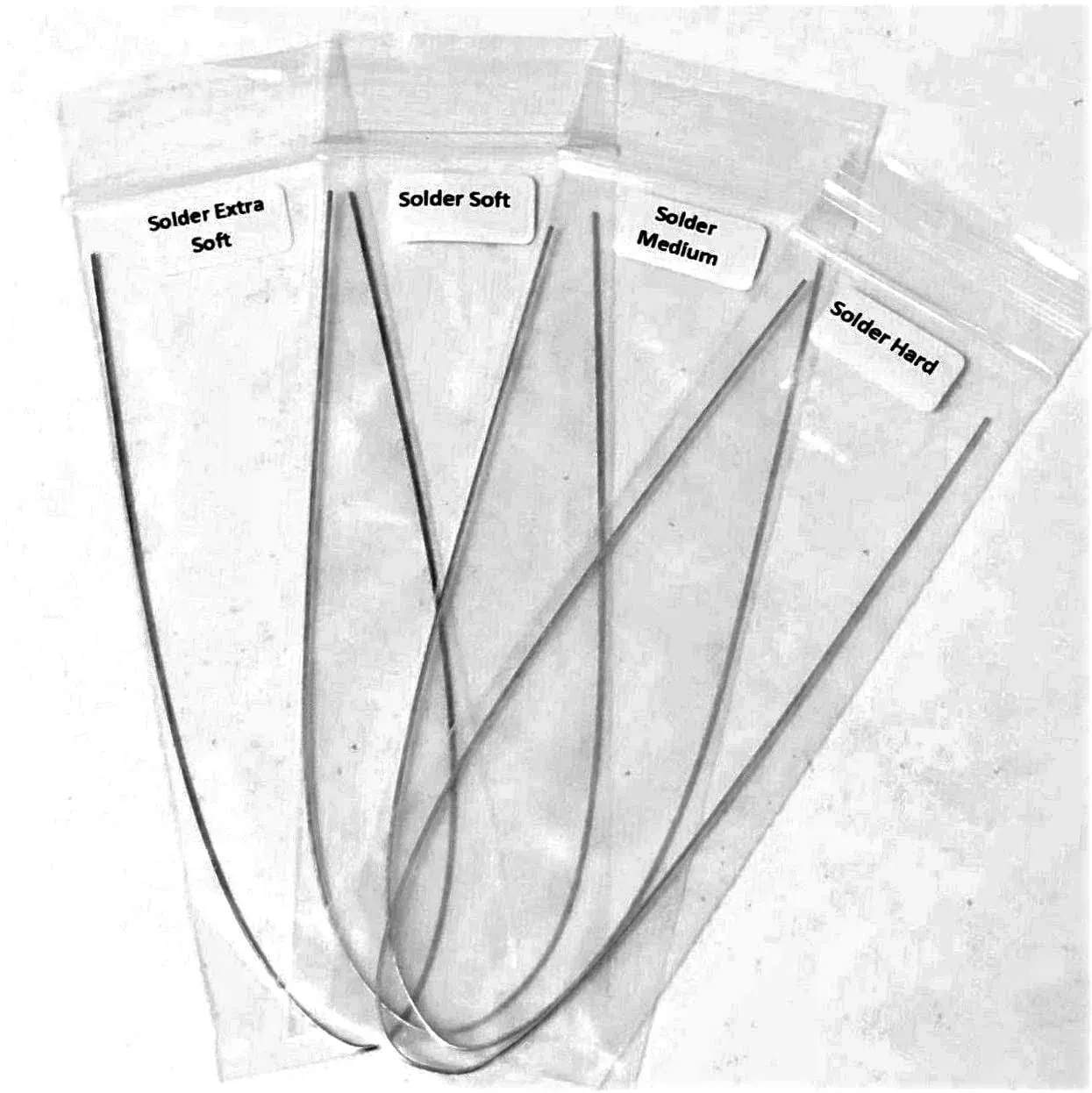 Jewelry Silver Solder Wire Assorted 4 Types Easy Soft, Soft, Medium &amp; Hard Solde