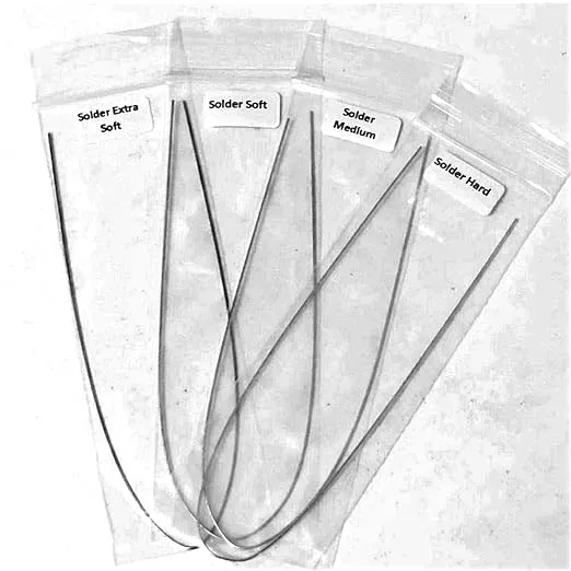 Jewelry Silver Solder Wire Assorted 4 Types Easy Soft, Soft, Medium & Hard Soldering Made in USA